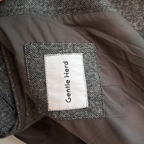 NWT Single Breasted Wool-Cashmere Overcoat (Grey) - Gentle Herd - Picture 13 of 16